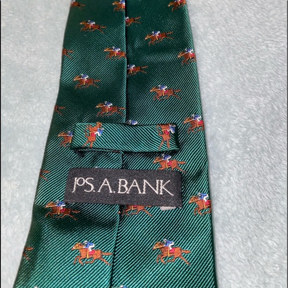Jos. A. Bank Green Tie NWT - Picture 3 of 4